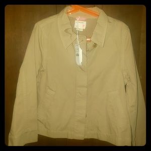 Girls Crewcuts khaki lightweight jacket 8